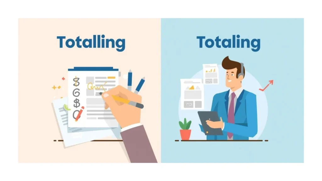 totalling-or-totaling