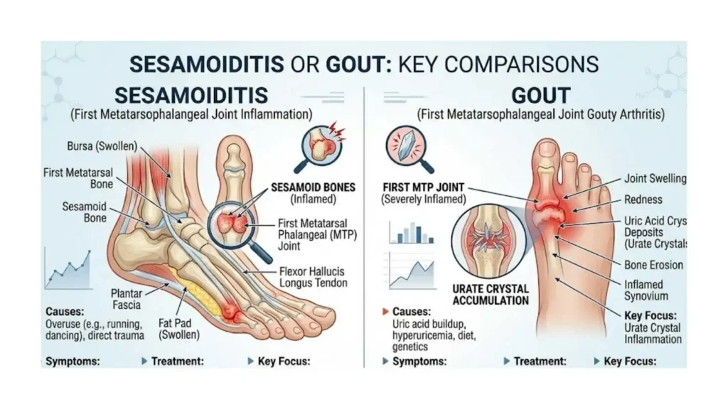 sesamoiditis-or-gout
