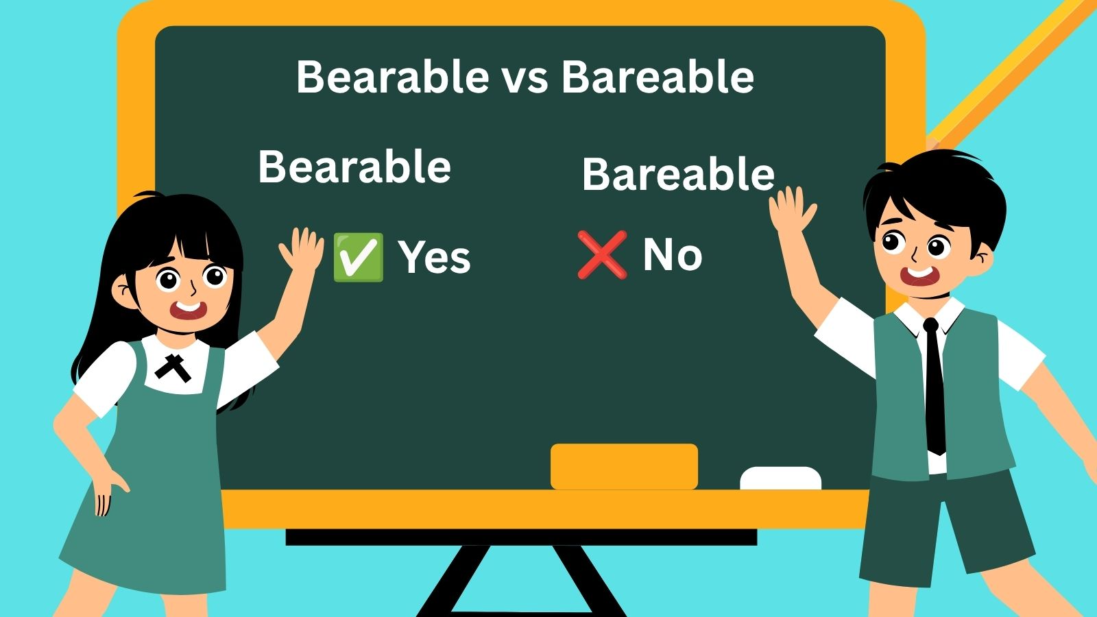 Bearable vs Bareable Explained with Easy Examples - Basicsgrammar.com