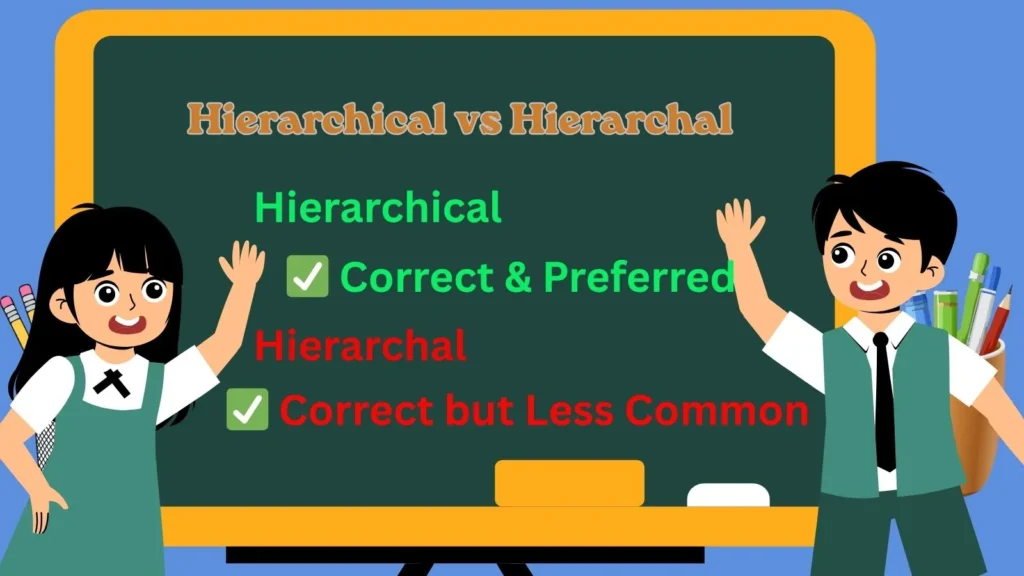 hierarchical-vs-hierarchal
