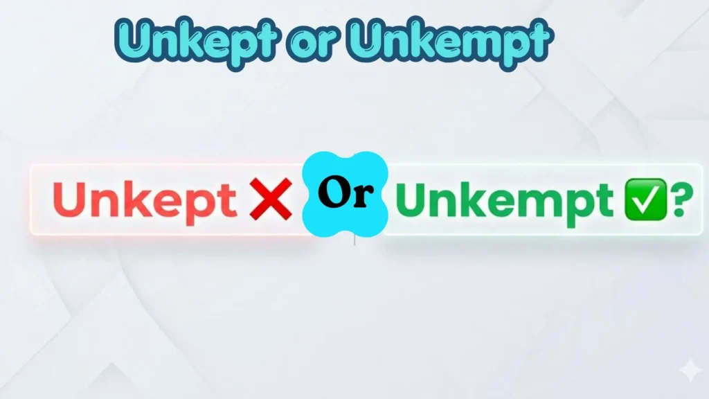 unkept-or-unkempt
