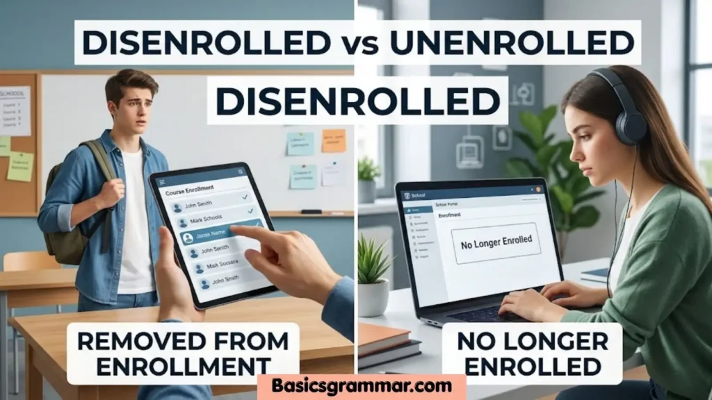 disenrolled-or-unenrolled